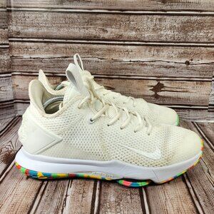 NIKE LeBron Witness 4 EP Men's 7 White Multi Camo Basketball Shoes Sneakers 2020